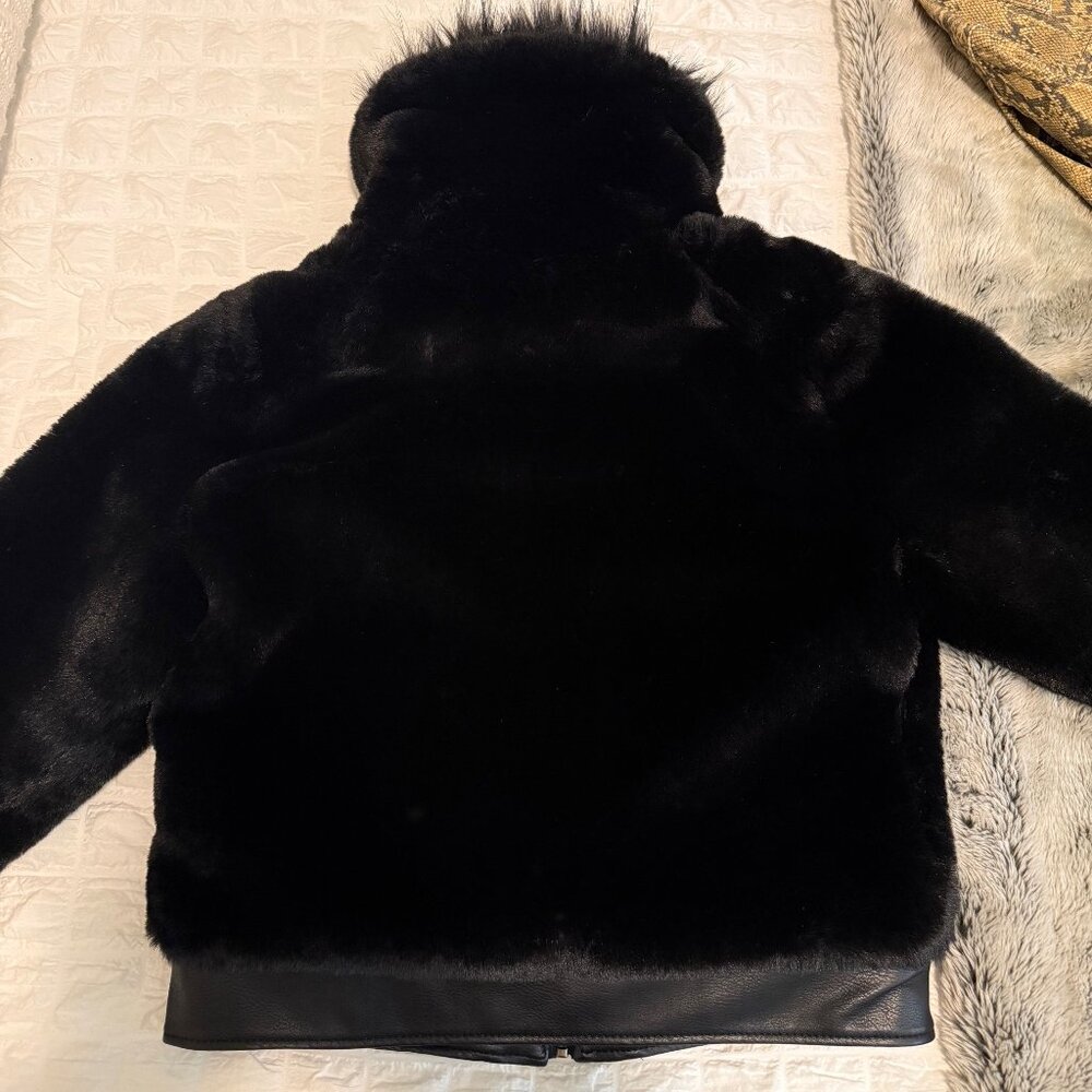BlankNYC Black Noise Faux Fur Coat - Picture 8 of 15